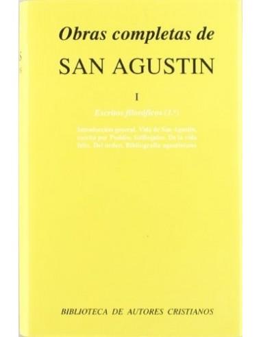 Obras completas de San Agustín I....