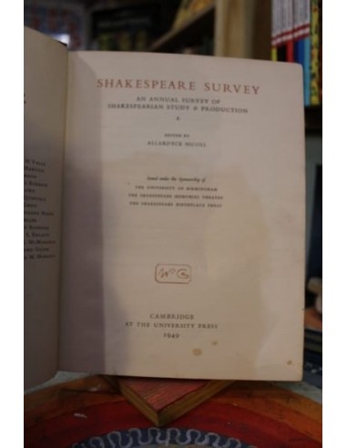 Shakespeare Survey (Usado)