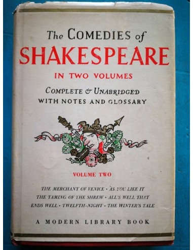 The comedies of Shakespeare Volume...