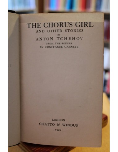 The chorus girl and other stories...