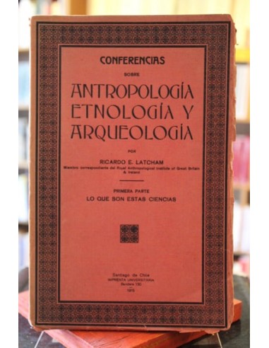 Conferencias sobre antropología,...