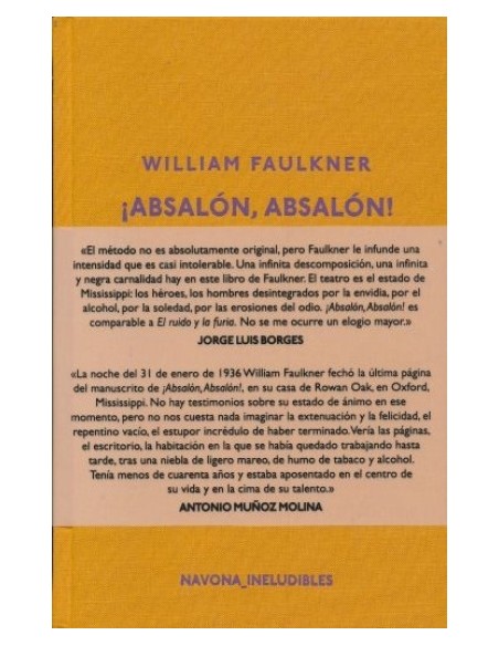 ¡Absalón, Absalón! (Usado) ¡Absalón, Absalón! (Usado)