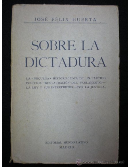 Sobre la dictadura (Usado)