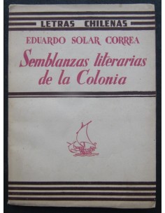 Semblanzas literarias de la Colonia (Usado)