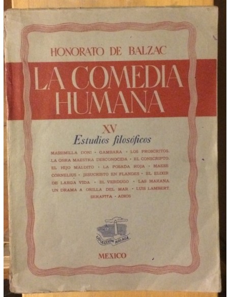 La comedia humana XV. Estudios filosóficos (Usado) La comedia humana XV. Estudios filosóficos (Usado)