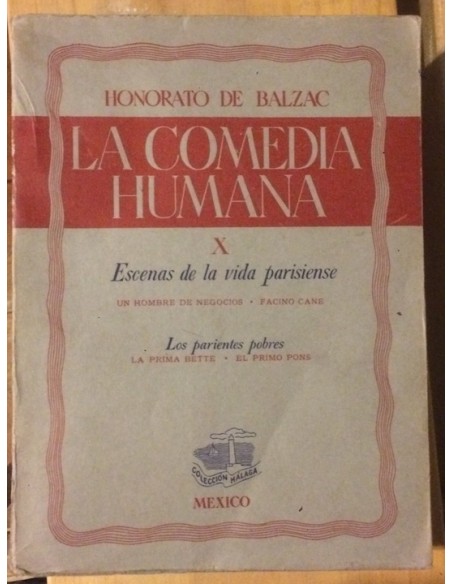 La comedia humana X. Escenas de la vida parisiense (Usado) La comedia humana X. Escenas de la vida parisiense (Usado)