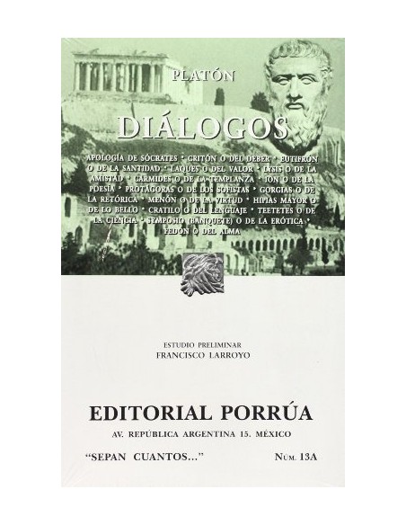 Diálogos Platón (Ed. Porrúa 2 Tomos) (Nuevo) Diálogos Platón (Ed. Porrúa 2 Tomos) (Nuevo)