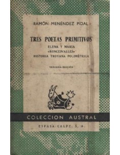 Tres poetas primitivos (Usado)