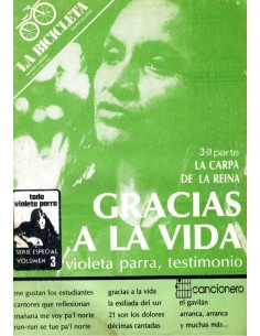 Revista La Bicicleta. Gracias a la vida. Violeta Parra, testimonio (Nuevo)