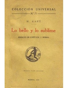 Lo bello y lo sublime (Usado)