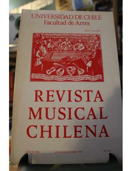 Revista musical chilena Julio-Diciembre 1994 (Usado) Revista musical chilena Julio-Diciembre 1994 (Usado)