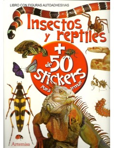 Insectos y reptiles + de 50 stickers para armar (Nuevo)