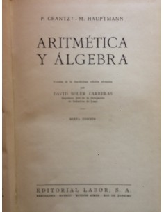 Aritmética y álgebra (Usado)