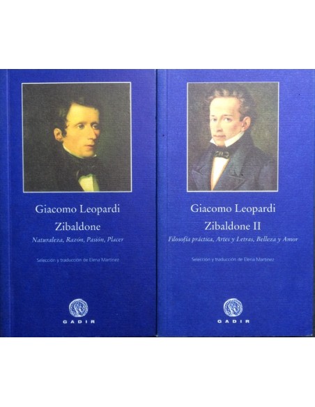 Zibaldone Tomo I y II (Usado)
