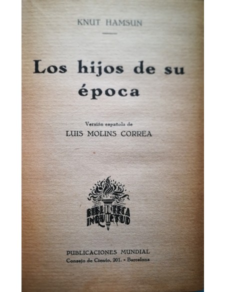 Los hijos de su época (Usado) Los hijos de su época (Usado)
