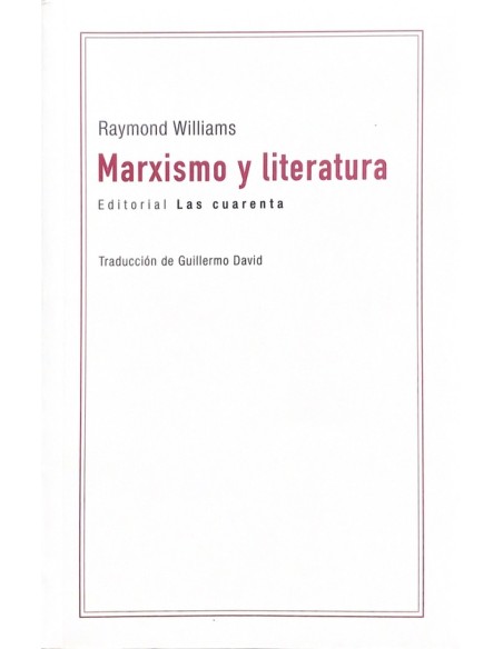 Marxismo y literatura (Usado) Marxismo y literatura (Usado)