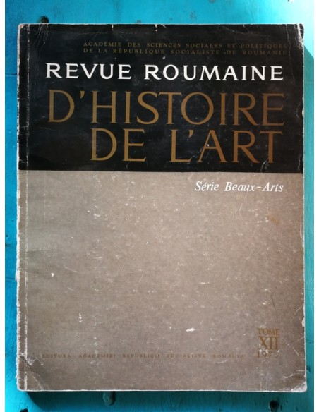 Revue roumaine dhistoria de lart. Tome XII, 1975 (Usado) Revue roumaine dhistoria de lart. Tome XII, 1975 (Usado)