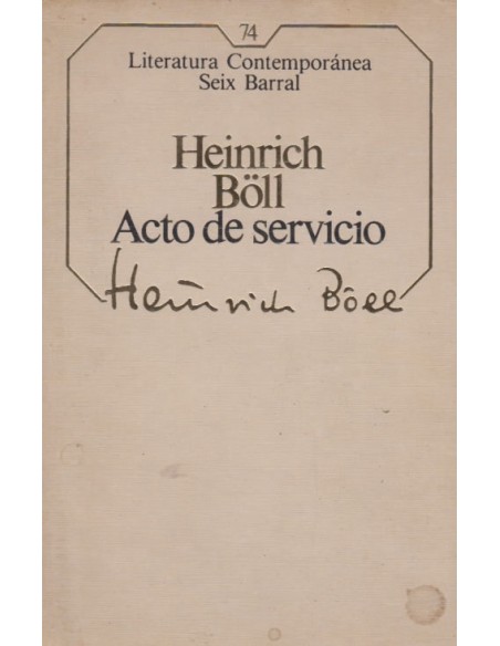 Acto de servicio (Usado) Acto de servicio (Usado)