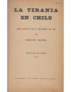 La tirania en Chile (Usado)