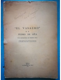 El Vasauro de Pedro de Oña (Usado)