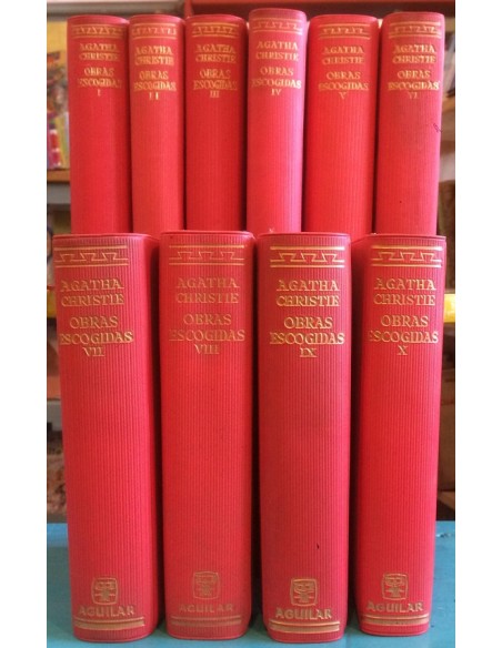 Obras escogidas. Agatha Christie 10 Tomos (Usado)
