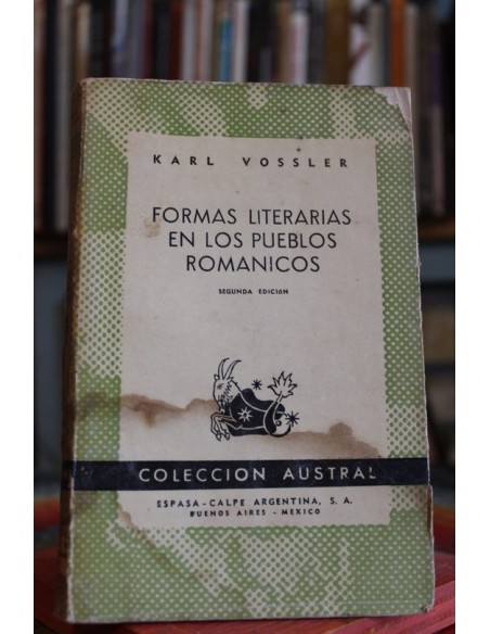 Formas literarias en los pueblos románicos (Usado)