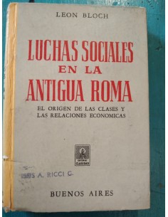 Luchas sociales en la antigua roma (Usado)