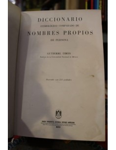 Diccionario etimológico comparado de nombres propios (Usado)
