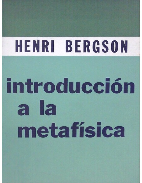 Introducción a la metafísica (Usado) Introducción a la metafísica (Usado)