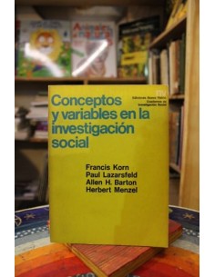 Conceptos y variables en la investigación social (Usado)