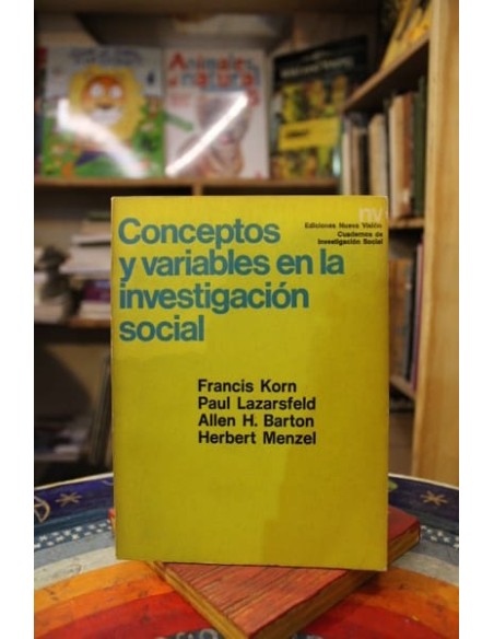 Conceptos y variables en la investigación social (Usado) Conceptos y variables en la investigación social (Usado)