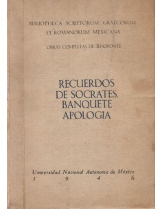 Recuerdos de Socrates, Banquete Apologia (Usado)
