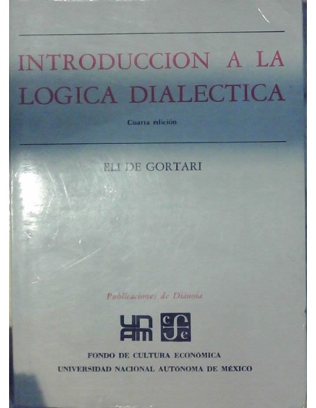 Introducción a la lógica dialéctica (Usado) Introducción a la lógica dialéctica (Usado)