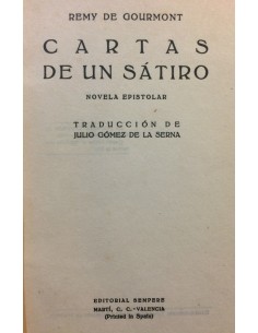 Cartas de un sátiro (Usado)