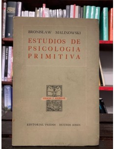 Estudios de psicología primitiva (Usado)