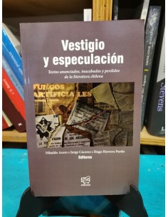 Vestigio y especulación (Usado)