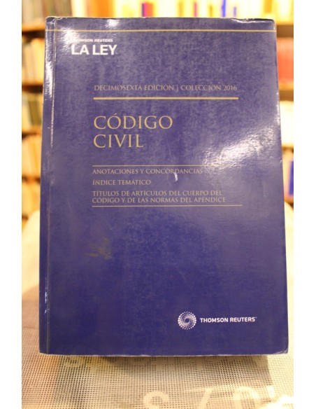 Código Civil. Decimosexta edición. Colección 2016 (Usado) Código Civil. Decimosexta edición. Colección 2016 (Usado)