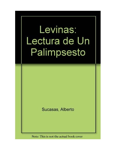 Levitas: lectura de palimpsesto (Usado) Levitas: lectura de palimpsesto (Usado)