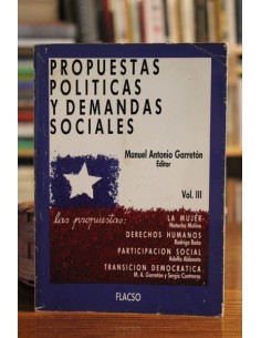 Propuestas políticas y demandas sociales. Vol III (Usado)