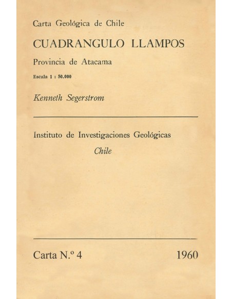 Cuadrángulo Llampos. Provincia de Atacama (Usado)