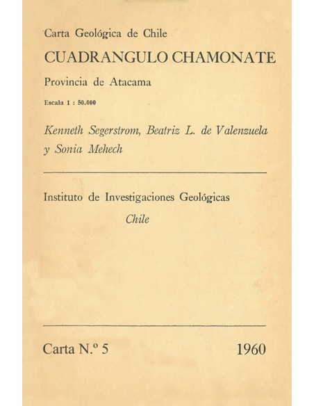 Cuadrángulo Chamonate. Provincia de Atacama (Usado)