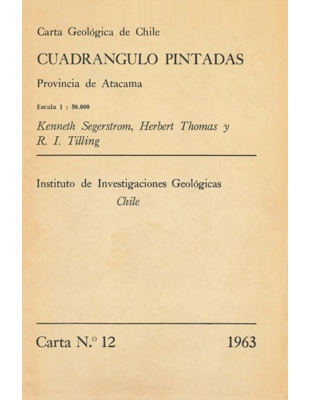 Cuadrángulo Pintadas. Provincia de Atacama (Usado)
