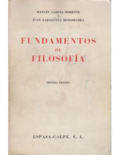 Fundamentos de filosofía (Usado)