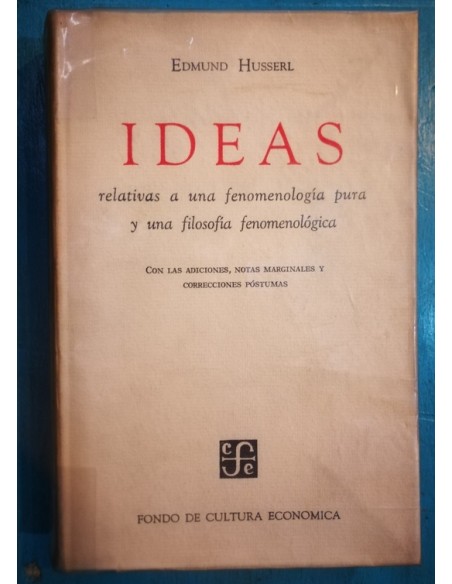 Ideas relativas a una fenomenología pura (Usado) Ideas relativas a una fenomenología pura (Usado)