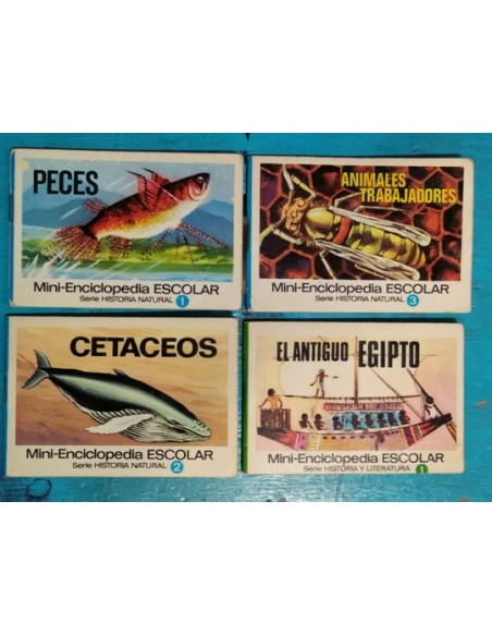 Mini- enciclopedia escolar: Animales trabajadores. Peces. Cetaceos. El antiguo Egipto (Usado)
