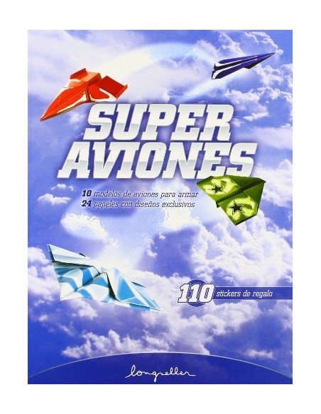 Super aviones con 110 stickers de regalo (Nuevo)