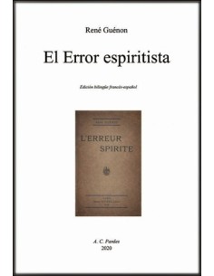 El error espiritista (Nuevo)