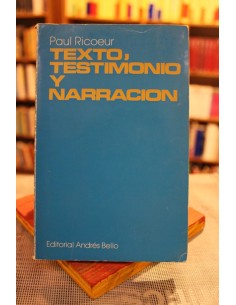 Texto, testimonio y narración (Usado)