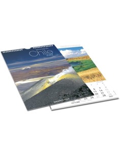 Calendario mural Recorriendo Chile 2023 (Nuevo)