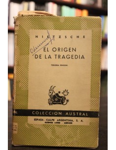 El origen de la tragedia (Usado)